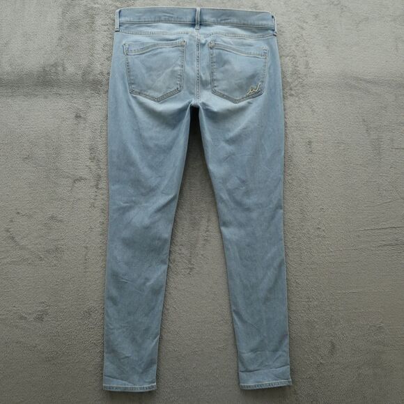 Express Jeans Women's Fits 34x30 (No size Tag) Blue Mid-Rise Legging Denim Pants - Picture 7 of 15